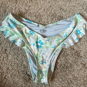 Floral Ruffle Bikini Bottom